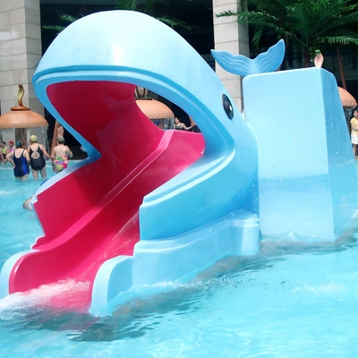Le petit radeau industriel d'amusement monte, glissière de piscine de fibre de verre pour le parc aquatique d'enfants