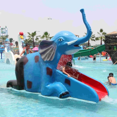 La piscine d'eau extérieure glisse pour les enfants, modèle de petit éléphant