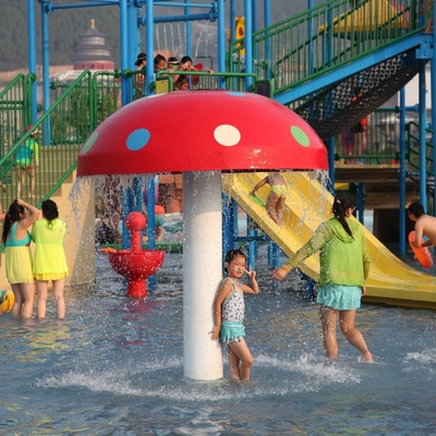 Le champignon extérieur d'arc-en-ciel d'amusement badine l'acier au carbone galvanisé par terrain de jeu de l'eau