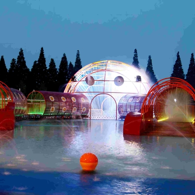 Grand jeu d'Aqua d'amusement de crabe de labyrinthe de fibre de verre de parc aquatique extérieur d'équipement