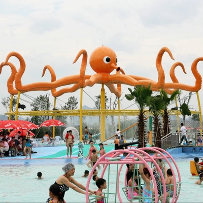 Jet extérieur adapté aux besoins du client de poulpe pour l'équipement de fibre de verre d'articles de parc aquatique de jeu d'Aqua
