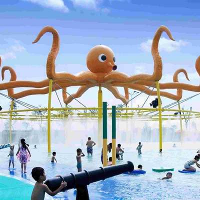 Jet extérieur adapté aux besoins du client de poulpe pour l'équipement de fibre de verre d'articles de parc aquatique de jeu d'Aqua