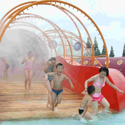 Équipement extérieur de terrain de jeu de labyrinthe de crabe d'amusement, grand jeu d'Aqua de parc aquatique