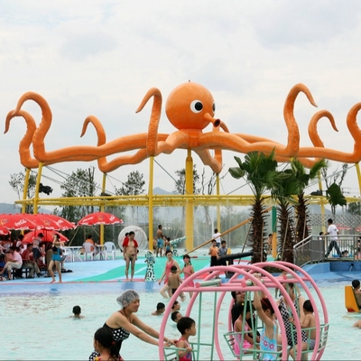 Jet adapté aux besoins du client de poulpe de taille de 8m pour l'équipement de terrain de jeu de l'eau d'Aqua