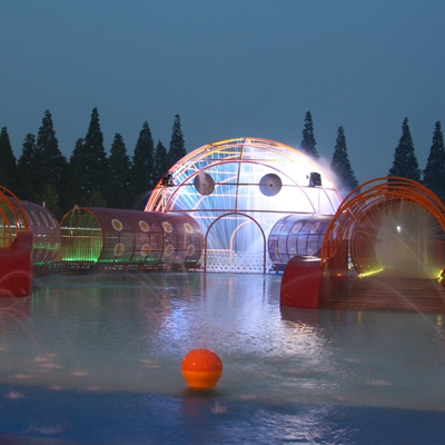 Labyrinthe de crabe d'équipement extérieur de terrain de jeu d'amusement de grand d'Aqua jeu de parc aquatique