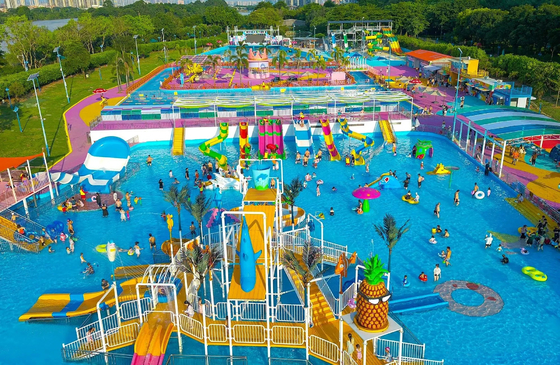 Étude de faisabilité du parc aquatique Parc aquatique pour enfants Équipement de jeux aquatiques pour les éclaboussures d'eau