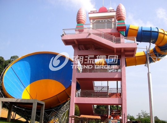 Les plus nouvelles glissières d'eau de fibre de verre d'amusement de conception pour le parc aquatique d'aventure en Chine