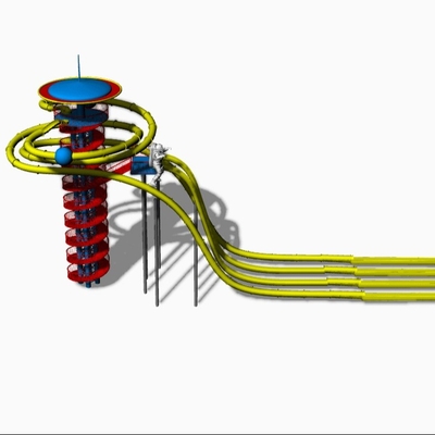 La glissière d'eau en plastique adulte commerciale du produit/de fibre de verre de waterpark de combinantion glisse