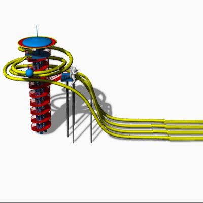 La glissière d'eau en plastique adulte commerciale du produit/de fibre de verre de waterpark de combinantion glisse