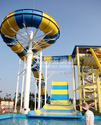 Glissières d'eau faites sur commande de Funnuy, glissière d'Aqua de boomerang de parc d'attractions pour l'amusement de famille de 2 personnes