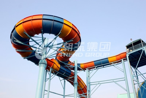 Glissières d'eau faites sur commande de Funnuy, glissière d'Aqua de boomerang de parc d'attractions pour l'amusement de famille de 2 personnes
