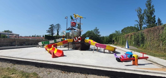 Usine d'équipement de parc aquatique de bateaux de vision en fibre de verre personnalisés