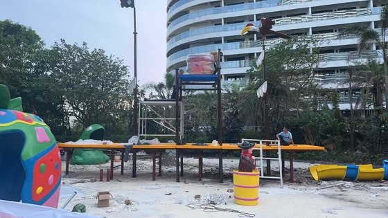 Usine d'équipement de parc aquatique de bateaux de vision en fibre de verre personnalisés