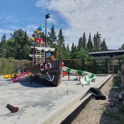 Usine d'équipement de parc aquatique de bateaux de vision en fibre de verre personnalisés