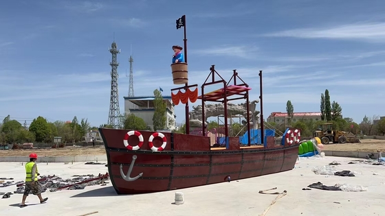 Usine d'équipement de parc aquatique de bateaux de vision en fibre de verre personnalisés