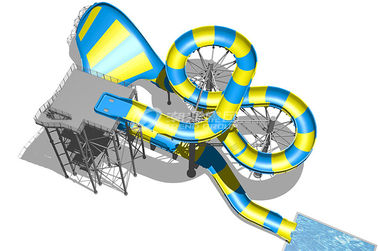 Plate-forme magique 20m de glissières d'eau de fibre de verre de couverture de vol pour le projet de parc à thème