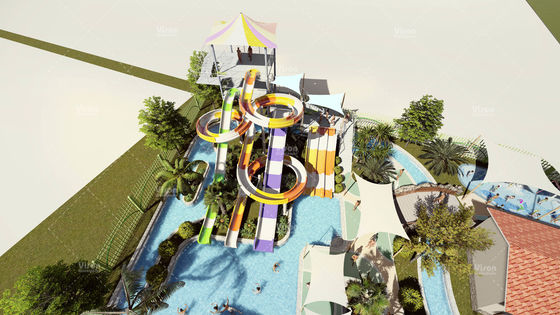 Hôtel sécurisé personnalisé Resort Aqua Water Park Conceptuel pour le parc d'attractions