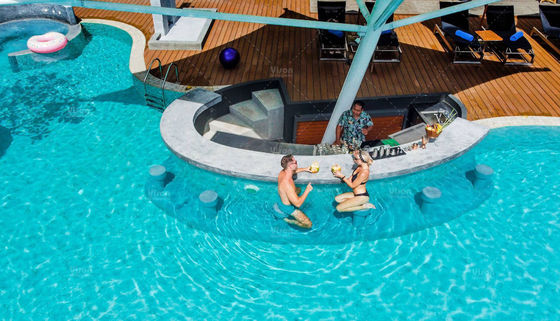 Équipement de débit pour rivière lente de 20KW, 30KW, 45KW avec 1 an de garantie pour attraction de parc aquatique