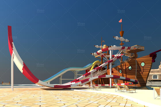 Parc aquatique intérieur personnalisé avec centre commercial