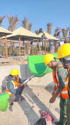 Parc d'attractions de villégiature cinq étoiles en fibre de verre toboggan aquatique avec