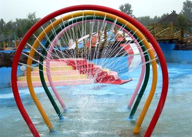 Glissière d'eau de fibre de verre de voûte d'arc-en-ciel de jet d'eau d'enfant pour le parc d'attractions