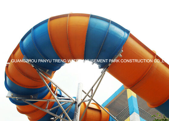 Taille adaptée aux besoins du client de diapositive 14.6m de tornade de parc aquatique de fibre de verre d'adultes pour le parc aquatique