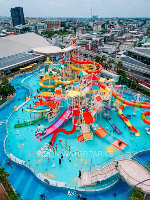 Thème personnalisé Gigantic Water House Aqua Playground avec une capacité de 1200 personnes et de l'acier galvanisé à chaud