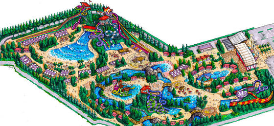 Le plan d'étude de Waterpark, parcs aquatiques conçoivent/parcs aquatiques adaptés aux besoins du client