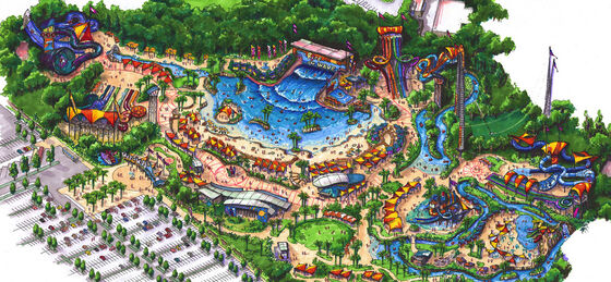 Le plan d'étude de Waterpark, parcs aquatiques conçoivent/parcs aquatiques adaptés aux besoins du client