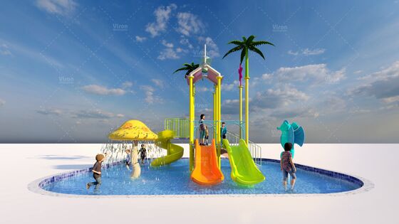Thème style océan, aire de jeux aquatique avec design pliable et léger pour plus de 10 ans de durée de vie