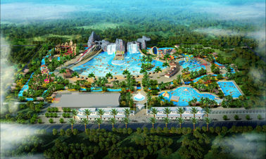 Tendez le projet de Waterpark de Hotspring, équipement de parc aquatique de fibre de verre/projet adapté aux besoins du client de parc d'Aqua