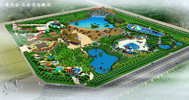 Les jeux de parc d'attractions de tubes de glissière d'eau de fibre de verre/ont adapté le parc aquatique aux besoins du client