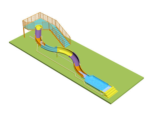 Des toboggans en spirale pour enfants pour les parcs aquatiques
