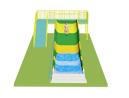 Famille enfants toboggans pour le parc aquatique