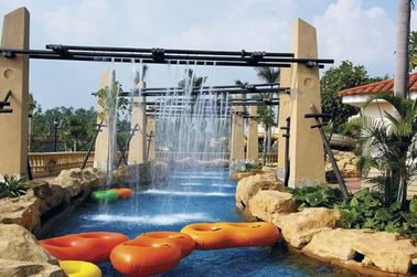 Équipement de parc d'Aqua de fibre de verre pour la rivière paresseuse d'hôtel, famille des vacances d'été en parc d'Aqua
