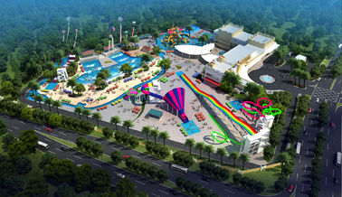 Le grand projet de Waterpark de vacances, parc aquatique drôle étonnant d'intérieur/a adapté la glissière aux besoins du client d'eau