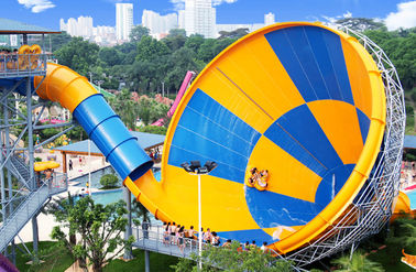 Grande glissière d'eau de tornade de fibre de verre pour le fournisseur d'équipement de parc d'Aqua de parc aquatique