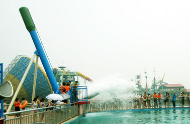 glissières d'eau de fibre de verre de boule de canon de taille de 12.5m pour le parc aquatique d'amusement