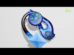 Glissière à eau en fibre de verre pour adultes, cadre en acier au carbone galvanisé, glissière King Cobra pour parc aquatique