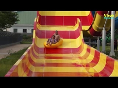 Des toboggans aquatiques personnalisés en fibre de verre / parc d'attractions Boomerang toboggan aquatique pour parc aquatique géant